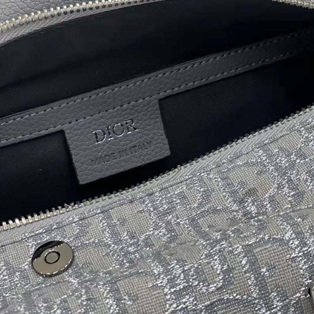 Dior Men Lingot 22 Bag Ruthenium-Colored Dior Oblique Jacquard - image 10