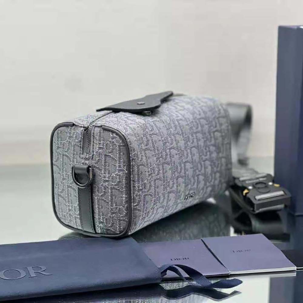 Dior Men Lingot 22 Bag Ruthenium-Colored Dior Oblique Jacquard - image 5