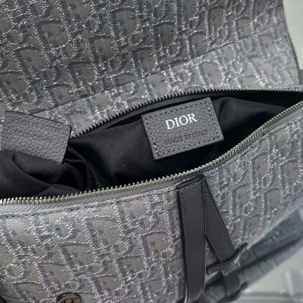 Dior Men Saddle Bag Ruthenium-Colored Dior Oblique Jacquard - image 10