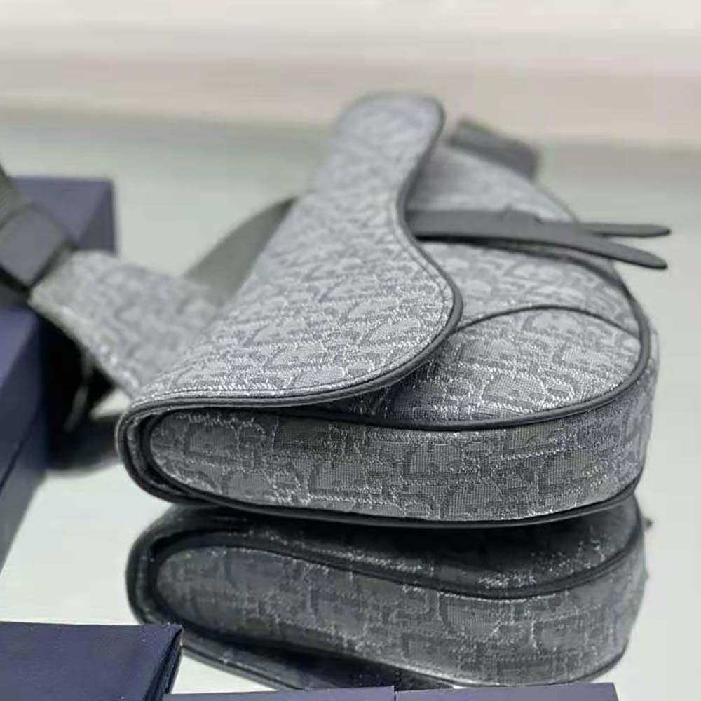 Dior Men Saddle Bag Ruthenium-Colored Dior Oblique Jacquard - image 5