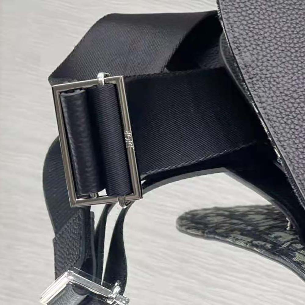 Dior Men Saddle Pouch Beige and Black Dior Oblique Jacquard - image 10