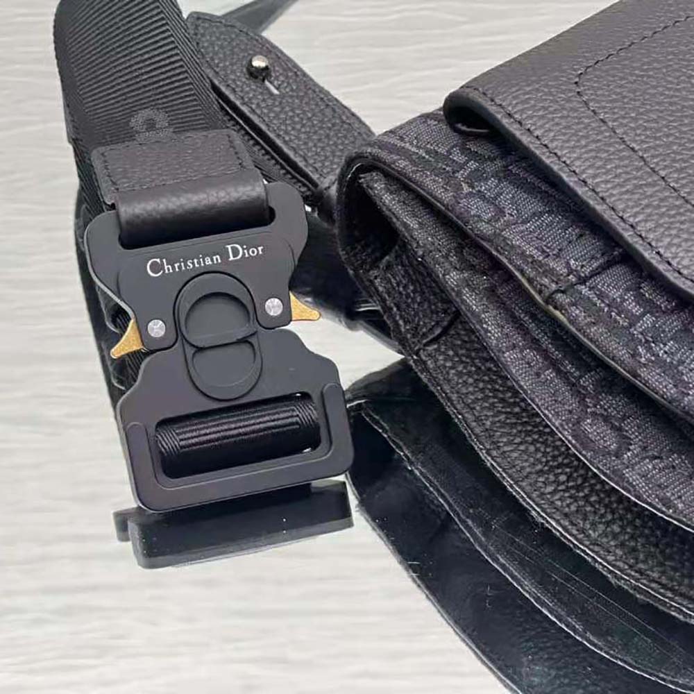 Dior Men Saddle Pouch Black Dior Oblique Jacquard - image 8