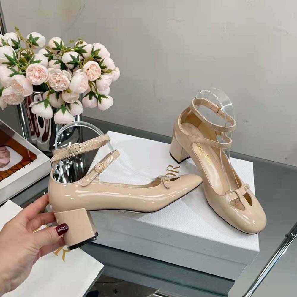 Dior Women Aime Dior Ballerina Pump Nude Patent Calfskin - image 8