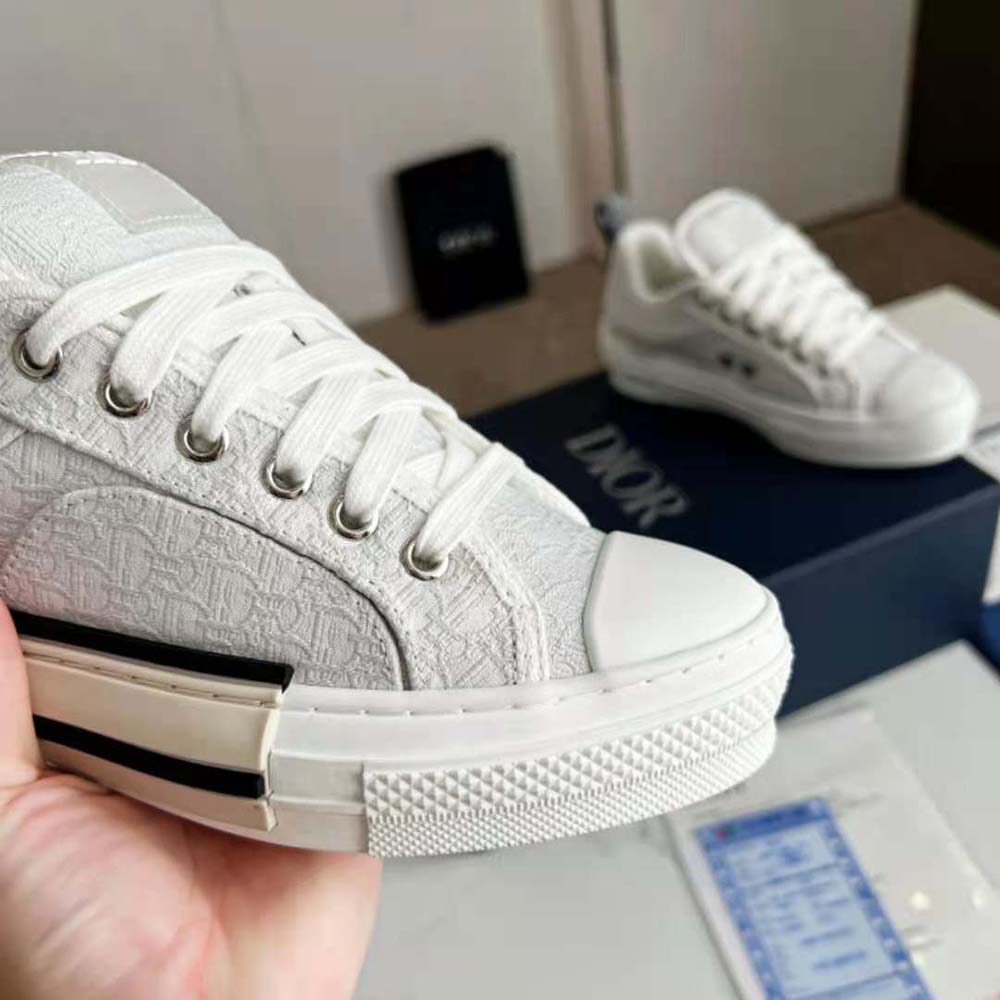 Dior Men B23 Skater Sneaker Cream Dior Oblique Jacquard - image 8