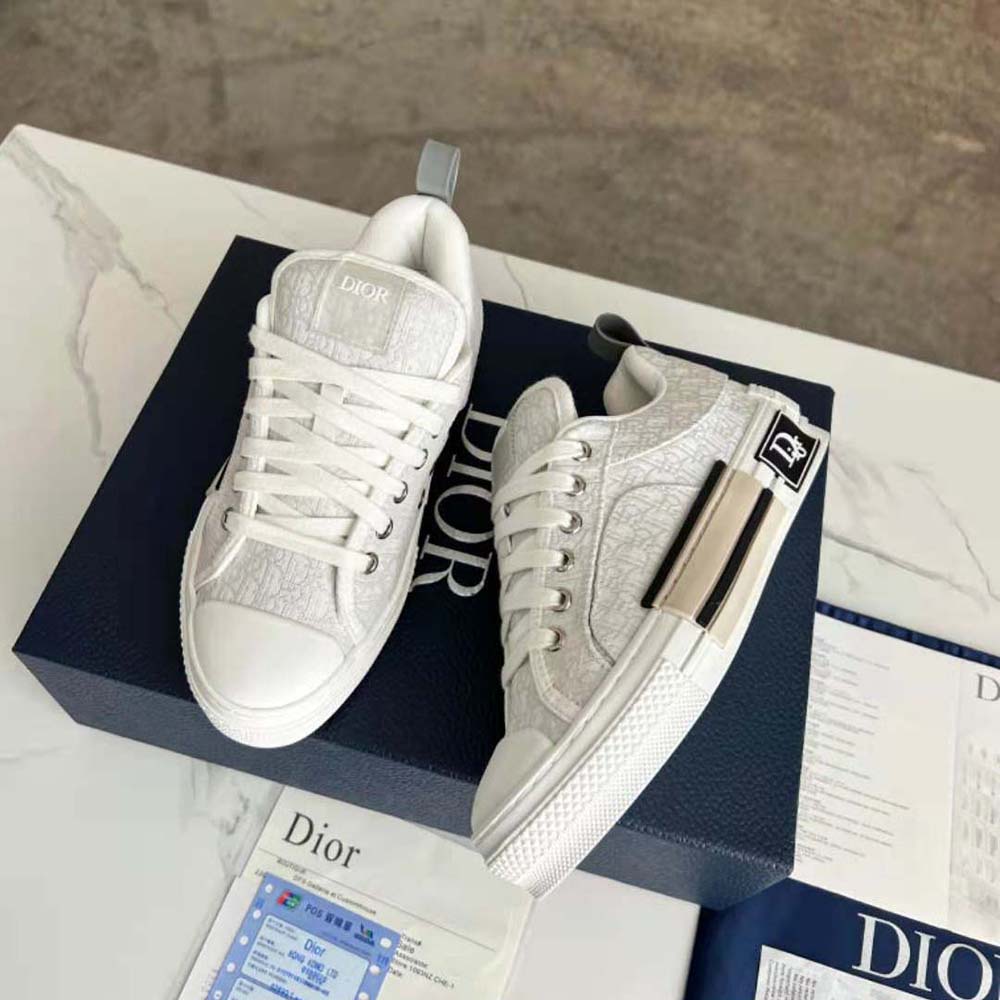 Dior Men B23 Skater Sneaker Cream Dior Oblique Jacquard - image 5