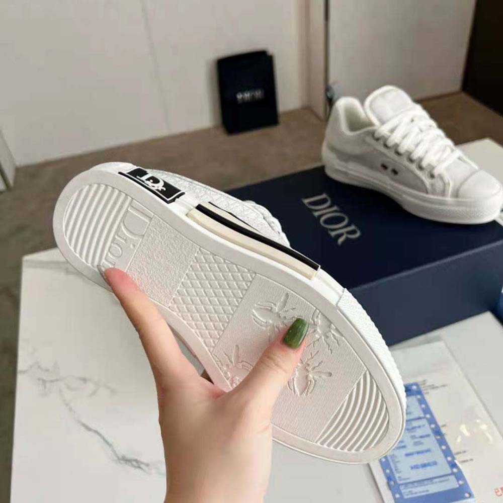 Dior Men B23 Skater Sneaker Cream Dior Oblique Jacquard - image 10