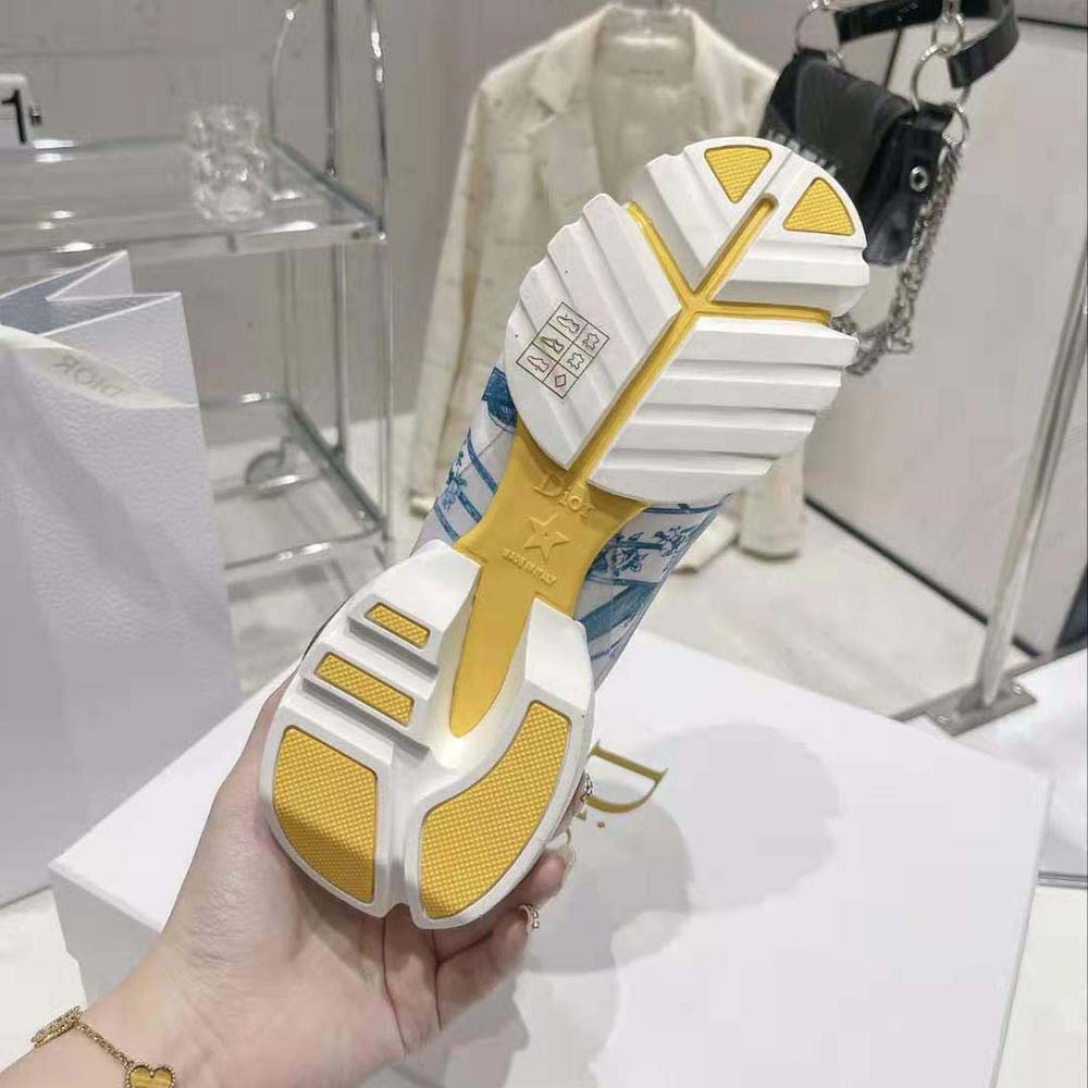 Dior Women D-Connect Sneaker Blue Multicolor Technical Fabric with Rêve D’Infini Print - image 10