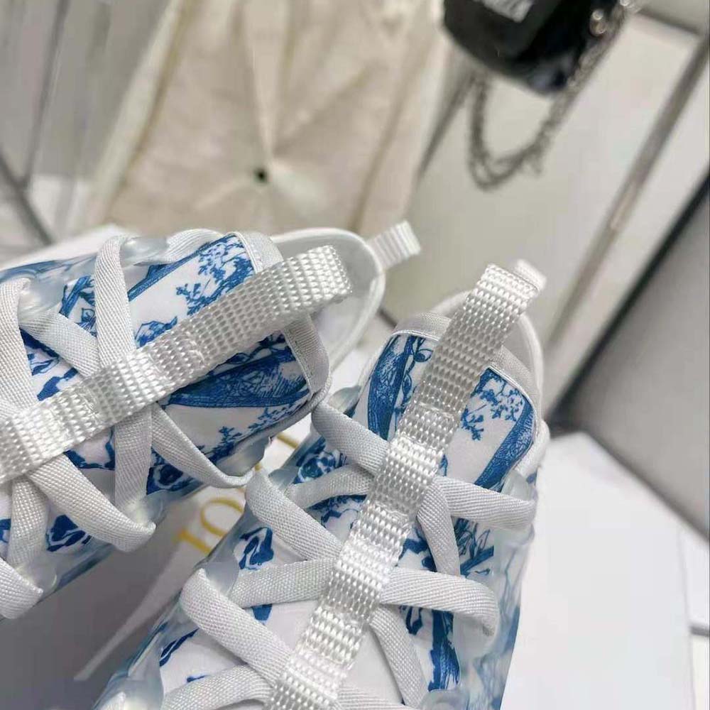 Dior Women D-Connect Sneaker Blue Multicolor Technical Fabric with Rêve D’Infini Print - image 9