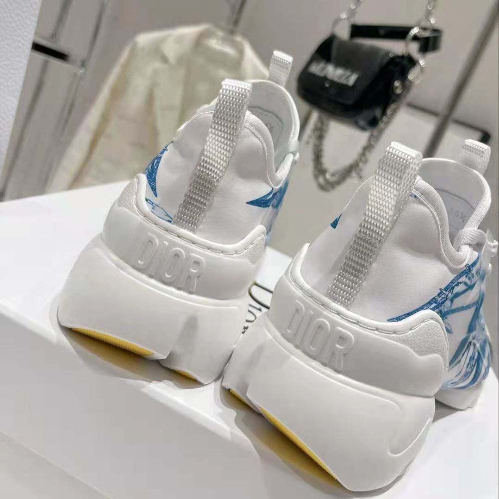 Dior Women D-Connect Sneaker Blue Multicolor Technical Fabric with Rêve D’Infini Print - image 8