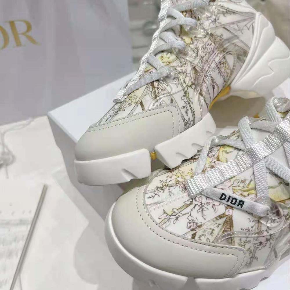 Dior Women D-Connect Sneaker Multicolor Technical Fabric with Rêve D’Infini Print - image 9