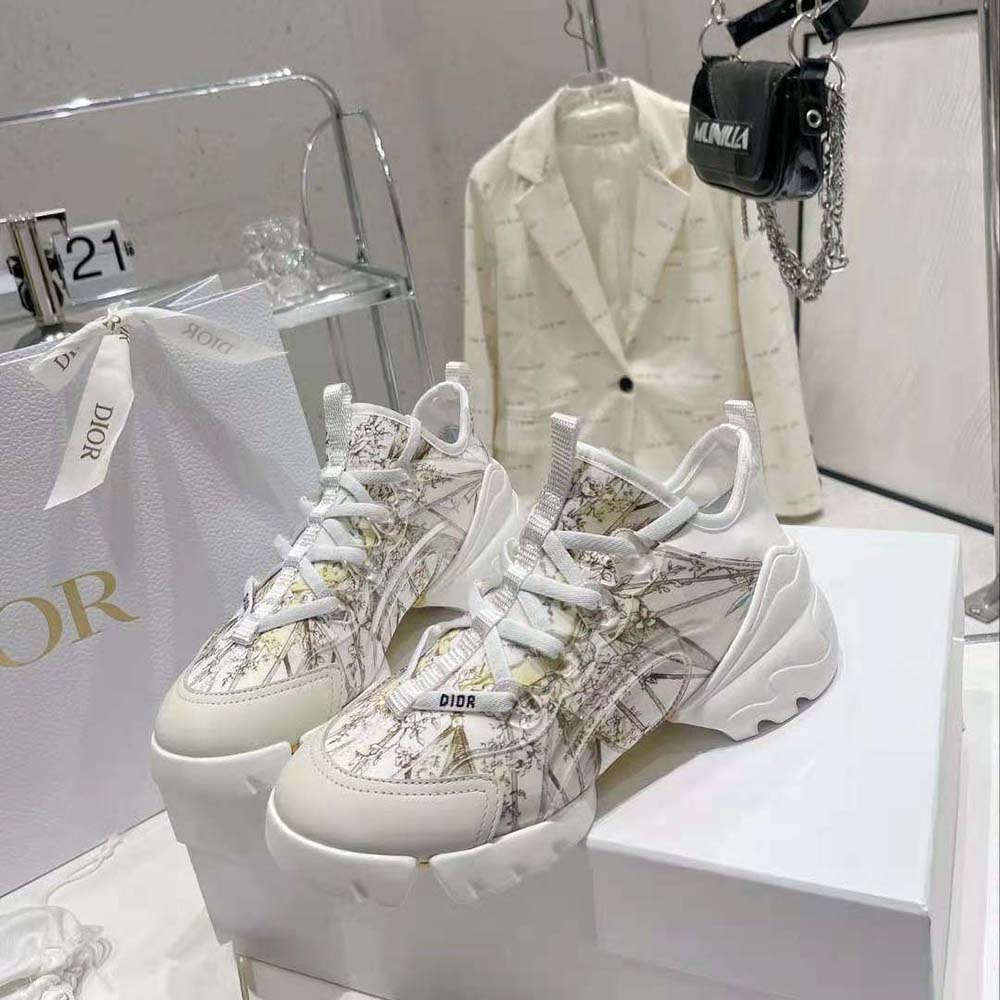Dior Women D-Connect Sneaker Multicolor Technical Fabric with Rêve D’Infini Print - image 5