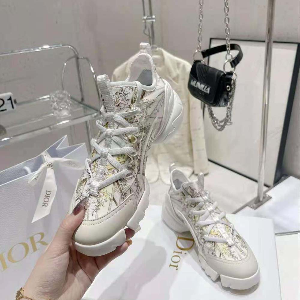 Dior Women D-Connect Sneaker Multicolor Technical Fabric with Rêve D’Infini Print - image 7