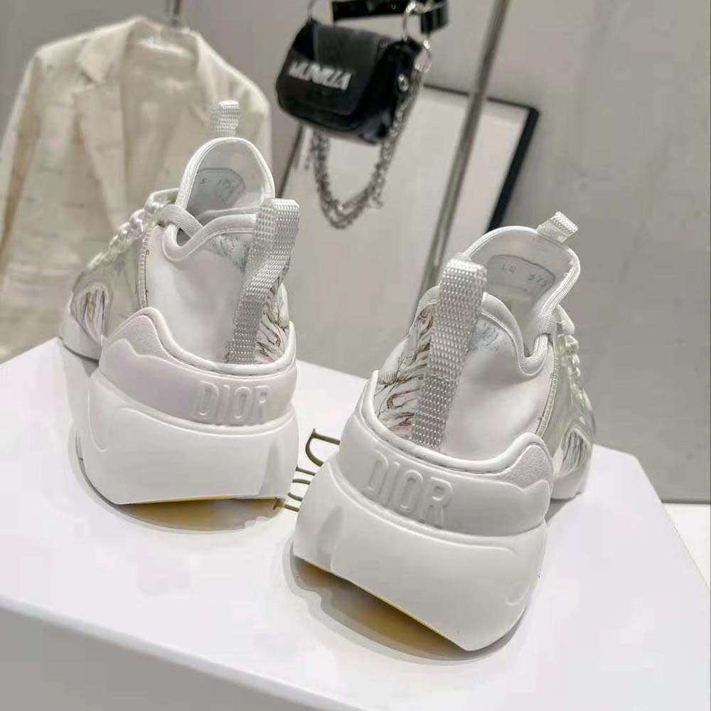 Dior Women D-Connect Sneaker Multicolor Technical Fabric with Rêve D’Infini Print - image 10