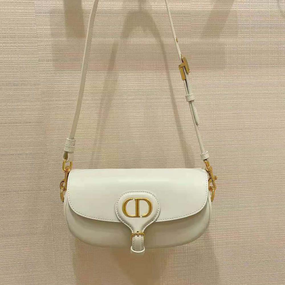 Close-up of gold-tone Dior hardware on Dior Women Dior Bobby East-West Bag