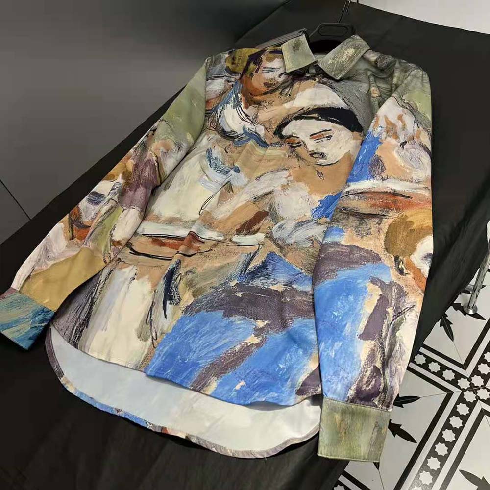 Dior Men Dior and Duncan Grant and Charleston Shirt Multicolor Cotton and Silk Poplin - image 6