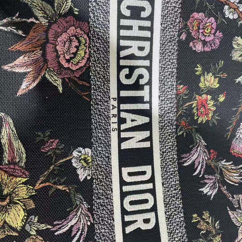 Dior Women Large Dior Book Tote Black Multicolor Dior Jardin Botanique Embroidery - image 9