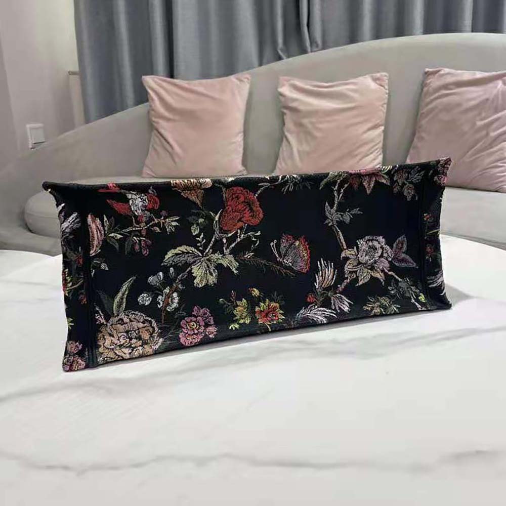 Dior Women Large Dior Book Tote Black Multicolor Dior Jardin Botanique Embroidery - image 5