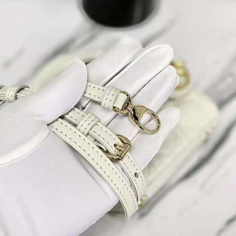 Dior Women Micro Lady Dior Bag Latte Cannage Lambskin - image 9
