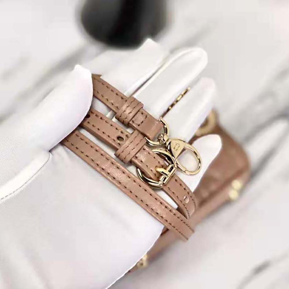 Dior Women Micro Lady Dior Bag Rose Des Vents Cannage Lambskin - image 9