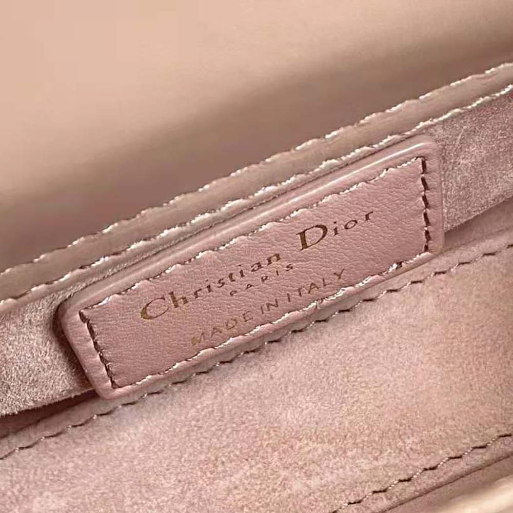 Dior Women Micro Lady Dior Bag Rose Des Vents Cannage Lambskin - image 10