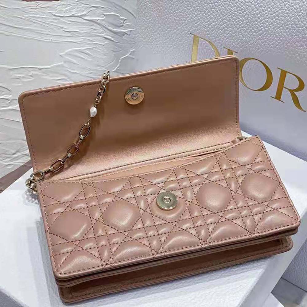 Dior Women Mini Miss Dior Bag Pink Cannage Lambskin - image 6