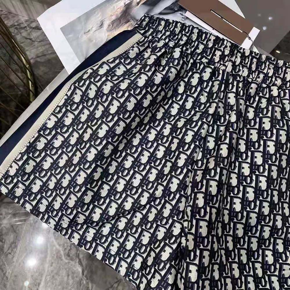 Dior Women Shorts Blue Technical Taffeta Jacquard with Dior Oblique Motif - image 8