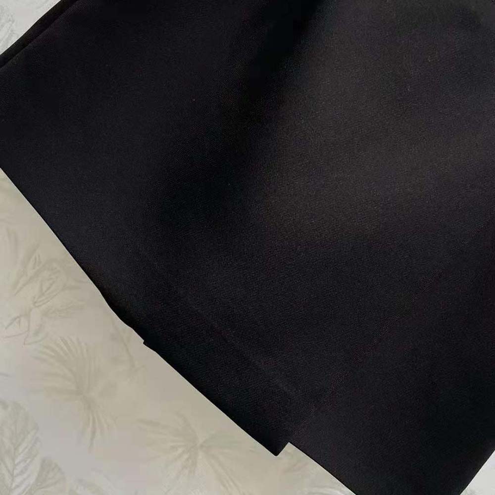 Dior Women Skort with CD Button Black Wool and Silk - image 9