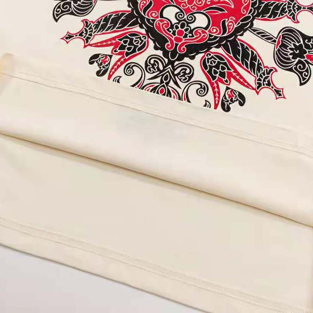 Dior Women T-Shirt Ecru Cotton Jersey and Linen with Dior Bandana Motif - image 7