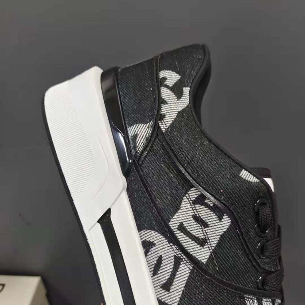 Dolce Gabbana D&G Men New Roma Sneakers with Denim Logo - image 7