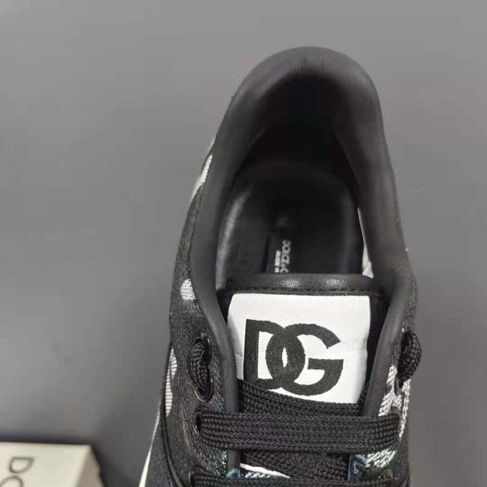 Dolce Gabbana D&G Men New Roma Sneakers with Denim Logo - image 6