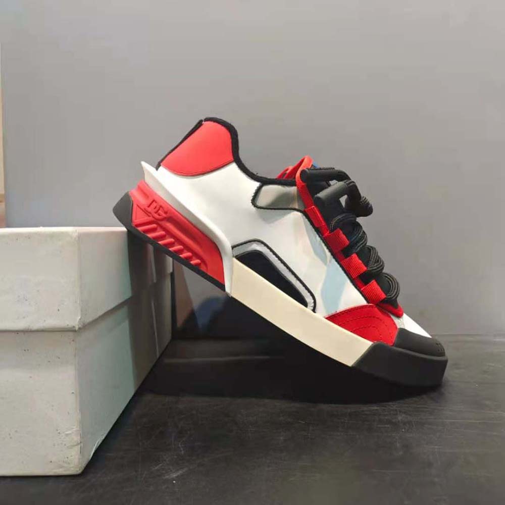 Dolce Gabbana D&G Unisex Mixed-Material Portofino Sneakers - image 5