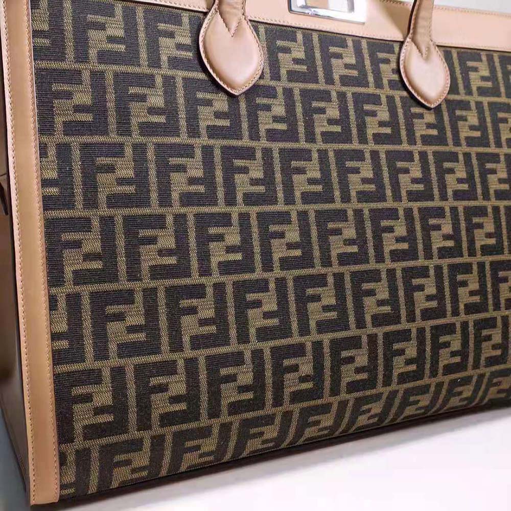 Fendi Men Peekaboo ISeeU Forty8 Brown FF Fabric Bag - image 7