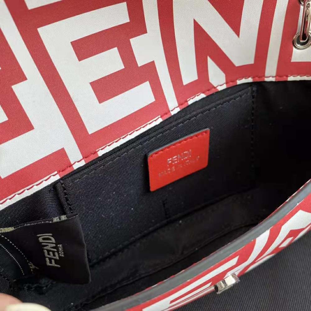 Fendi Women Baguette Lunar New Year Capsule Two-Tone Leather Bag - image 9