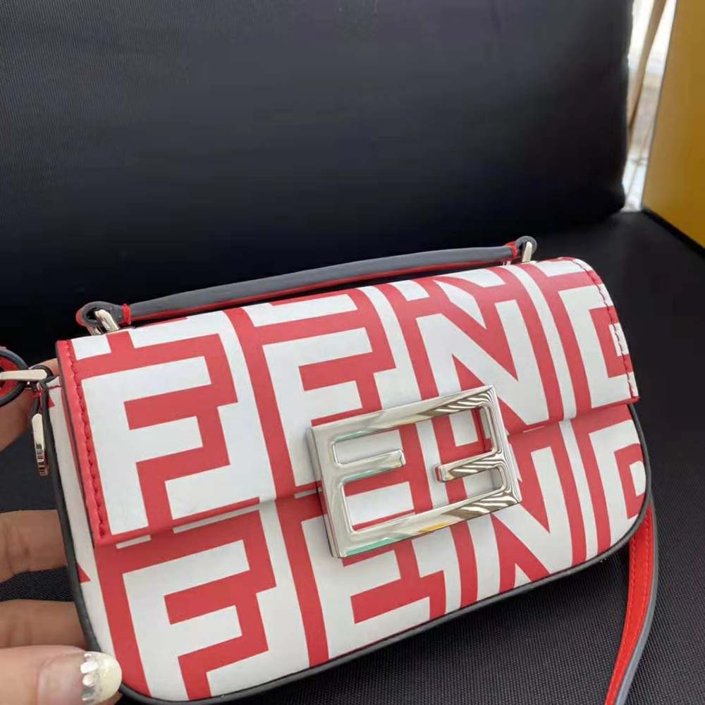 Fendi Women Baguette Lunar New Year Capsule Two-Tone Leather Bag - image 7