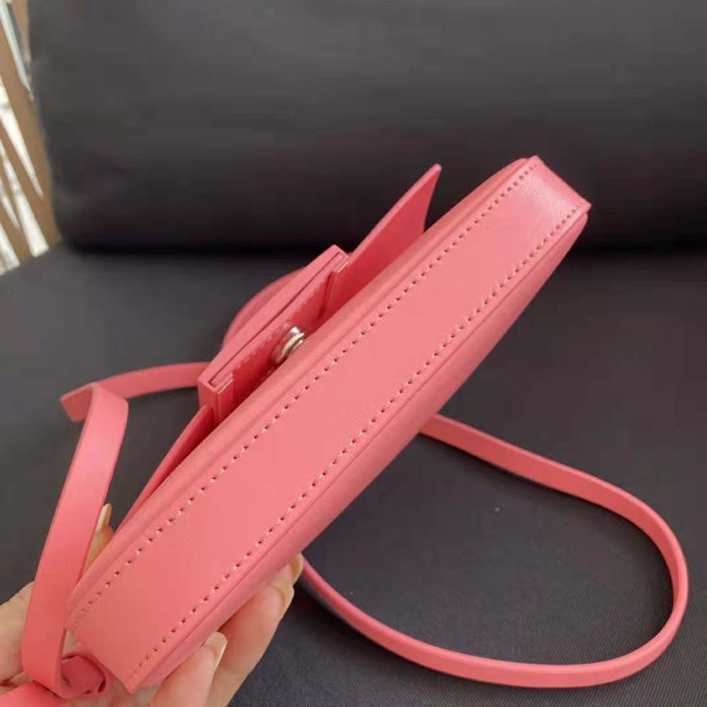 Fendi Women Baguette Phone Pouch Pink Patent Leather Pouch - image 6