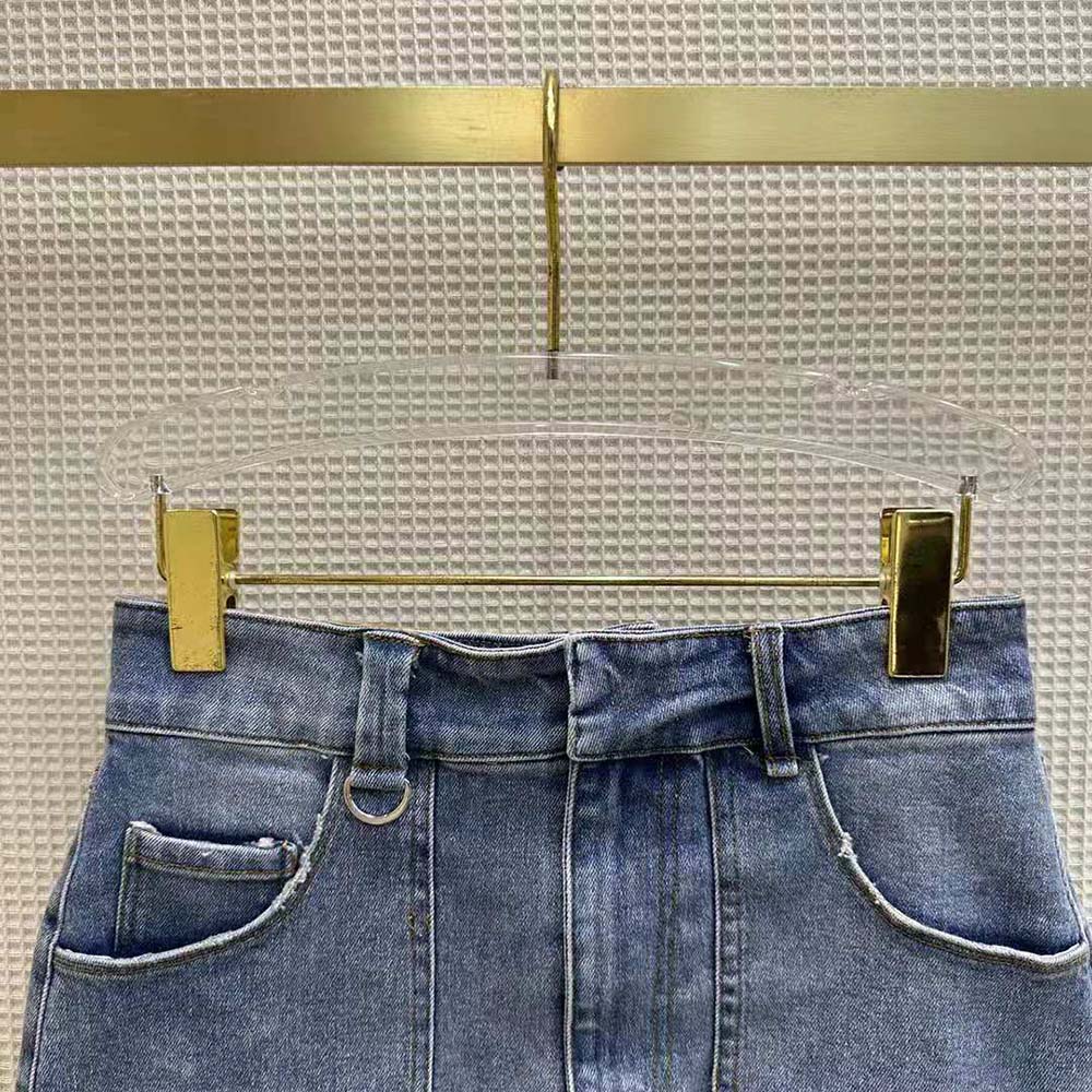 Fendi Women Blue Denim Skirt with a Medium-Low Waistline - image 4