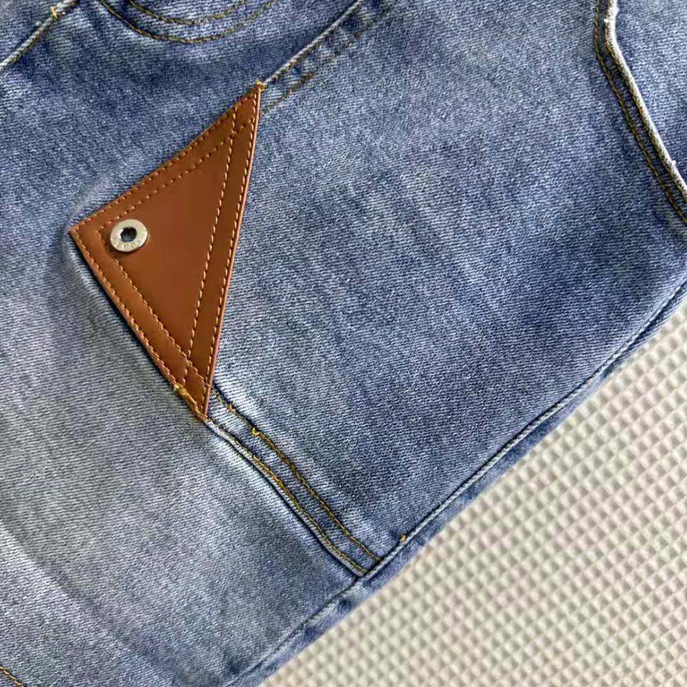 Fendi Women Blue Denim Skirt with a Medium-Low Waistline - image 8