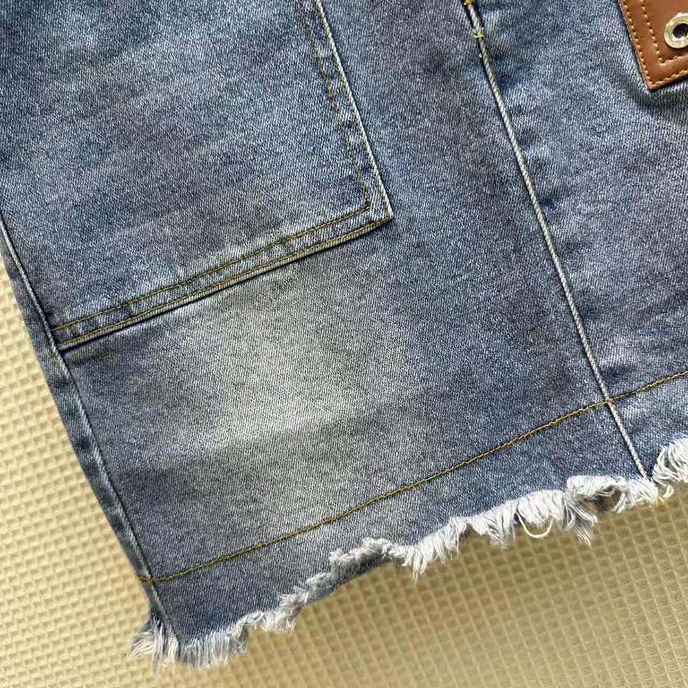 Fendi Women Blue Denim Skirt with a Medium-Low Waistline - image 9