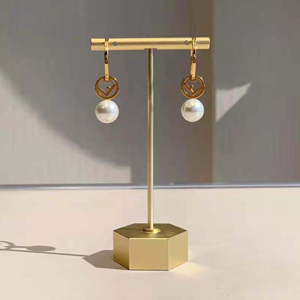 Fendi Women F Is Fendi Earrings Gold-coloured - image 6