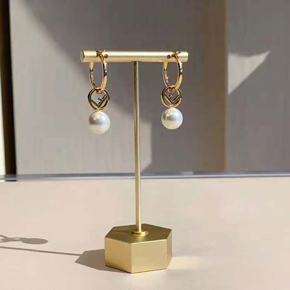 Fendi Women F Is Fendi Earrings Gold-coloured - image 5