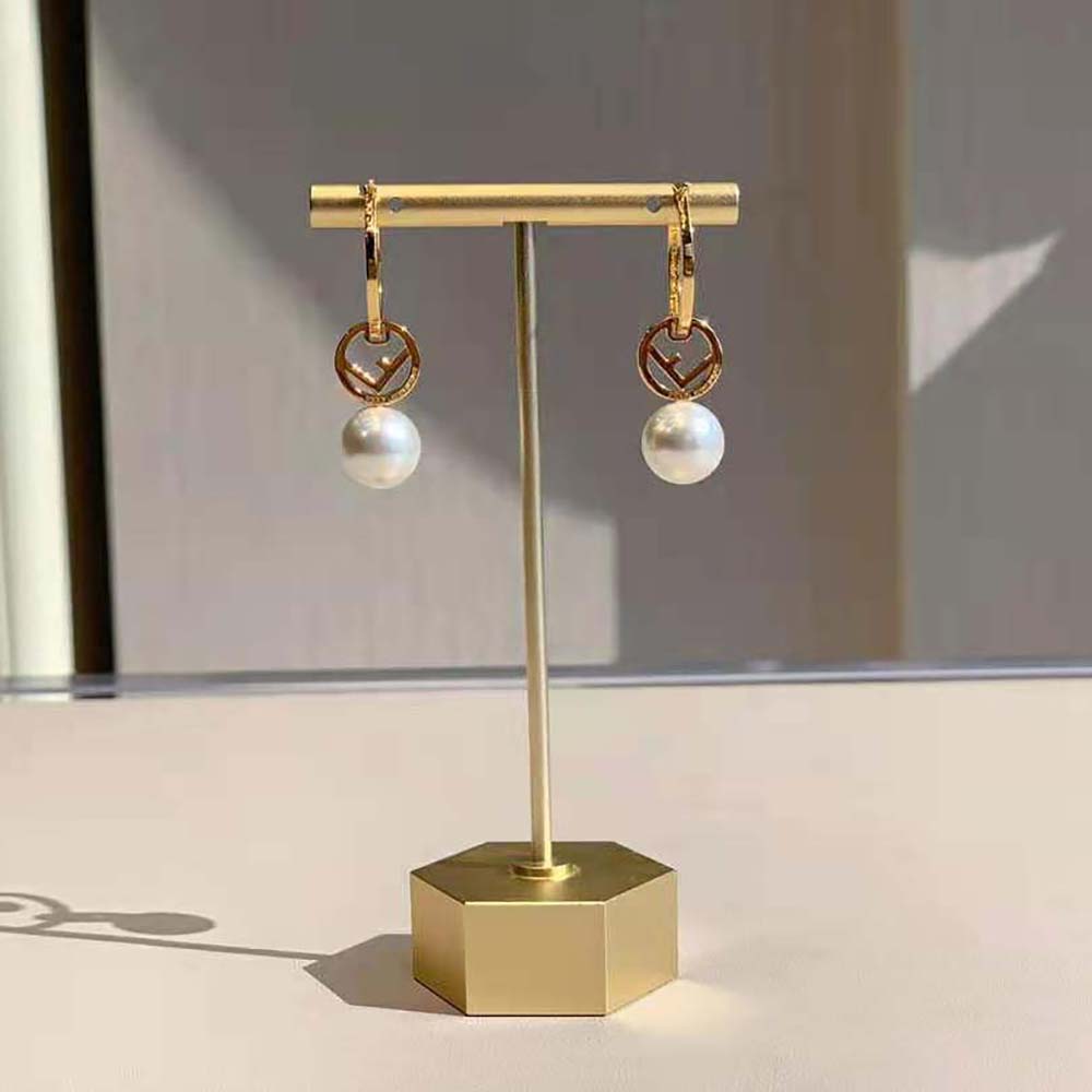 Fendi Women F Is Fendi Earrings Gold-coloured - image 4