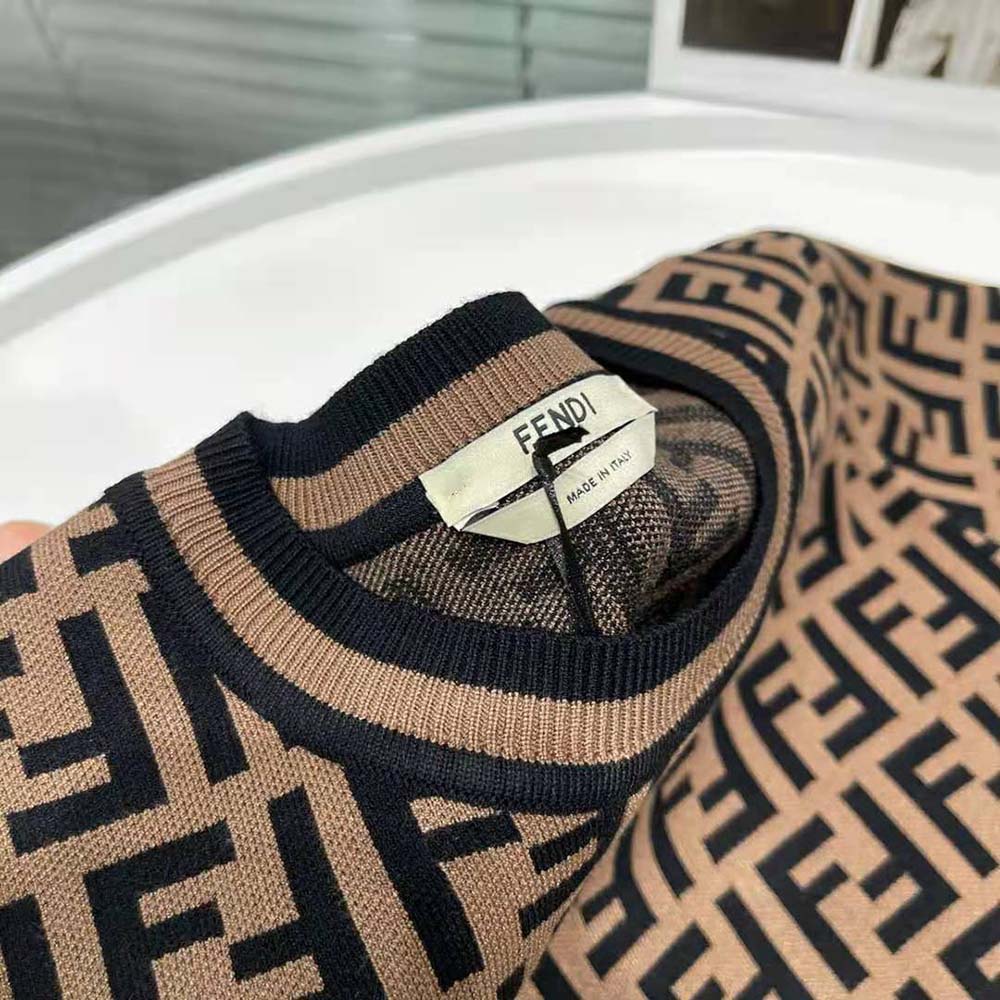 Fendi Women Fabric FF Motif Sweater - image 4