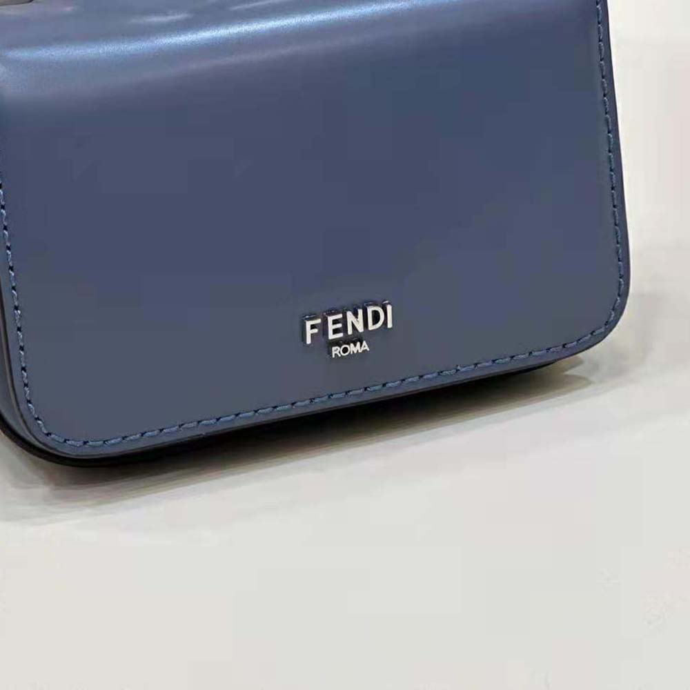 Fendi Women Nano Bag F Blue Leather Mini-Bag - image 9