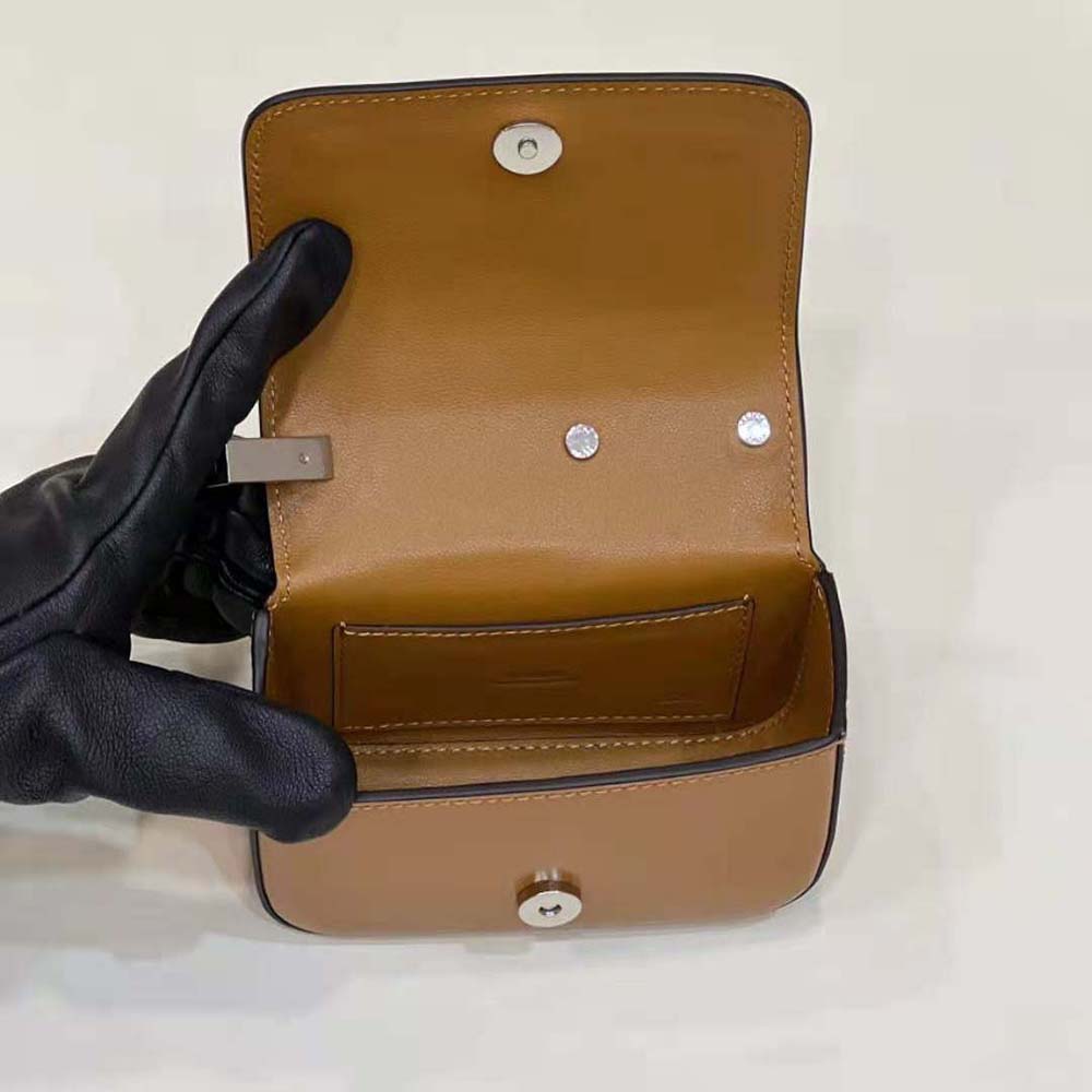 Fendi Women Nano Bag F Brown Leather Mini-Bag - image 7