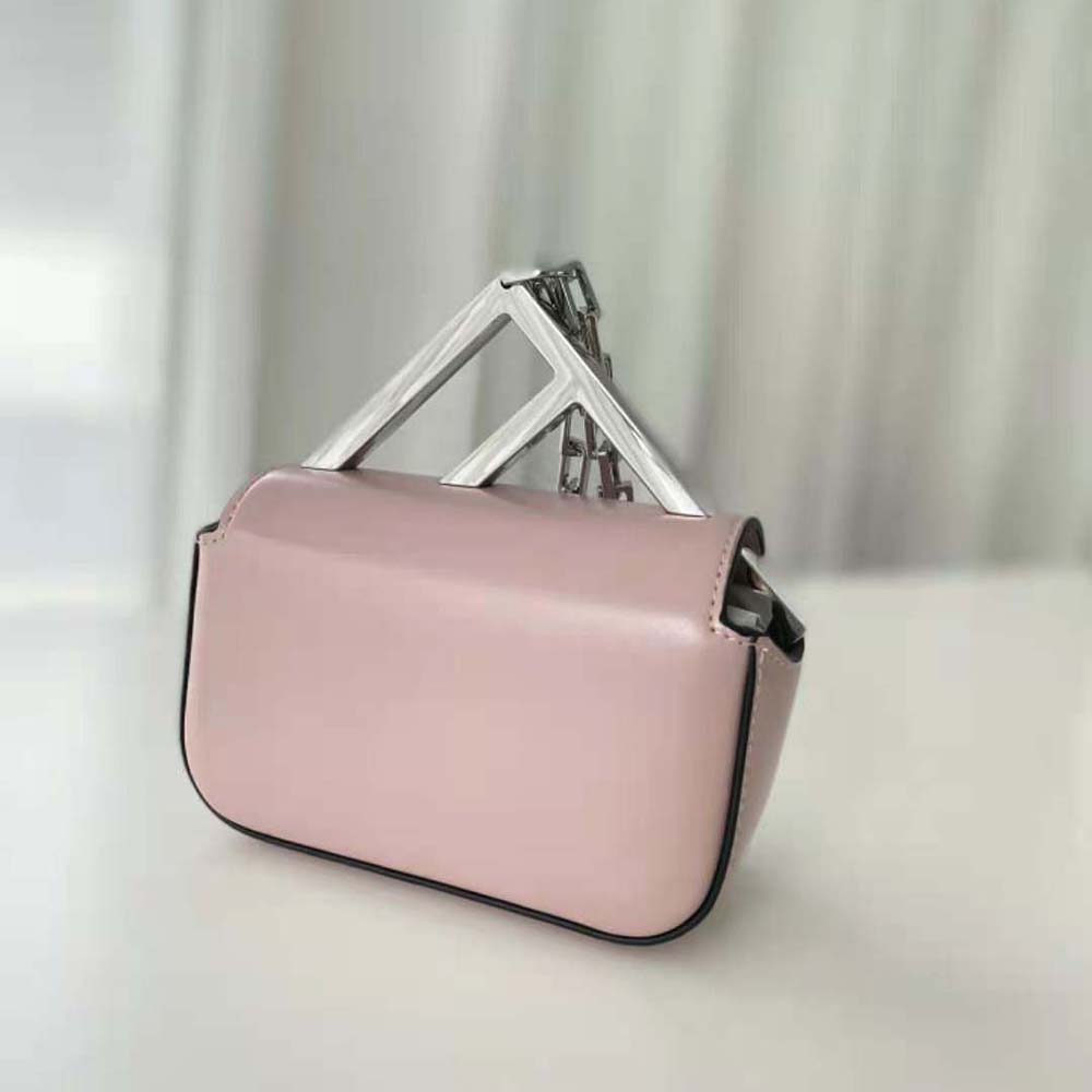 Side profile showing slim silhouette of Fendi Women Nano Bag F