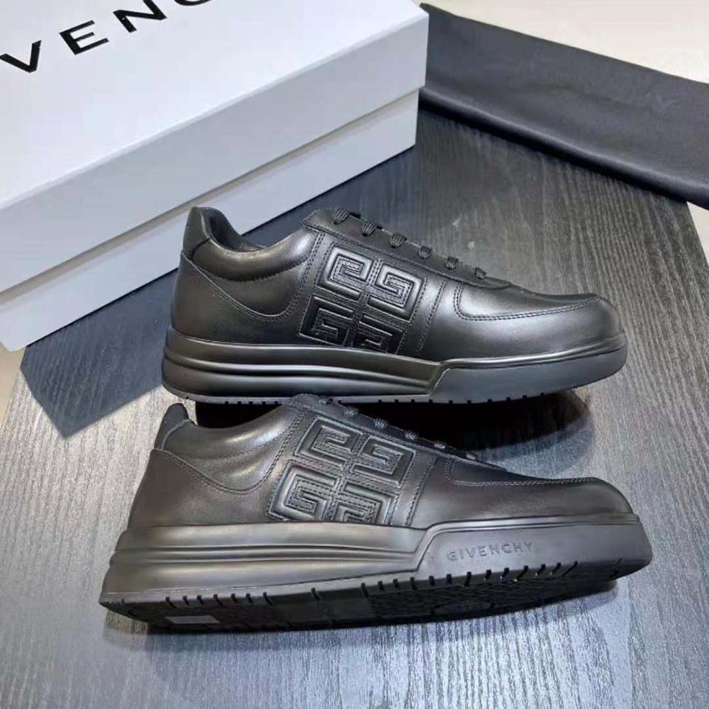 Givenchy Men G4 Sneakers in Leather-Black - image 5