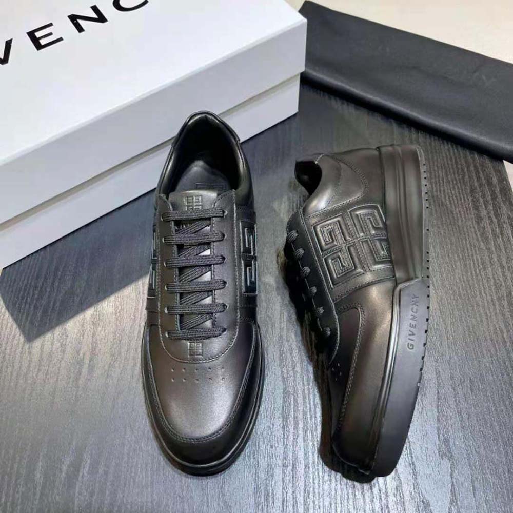 Givenchy Men G4 Sneakers in Leather-Black - image 6