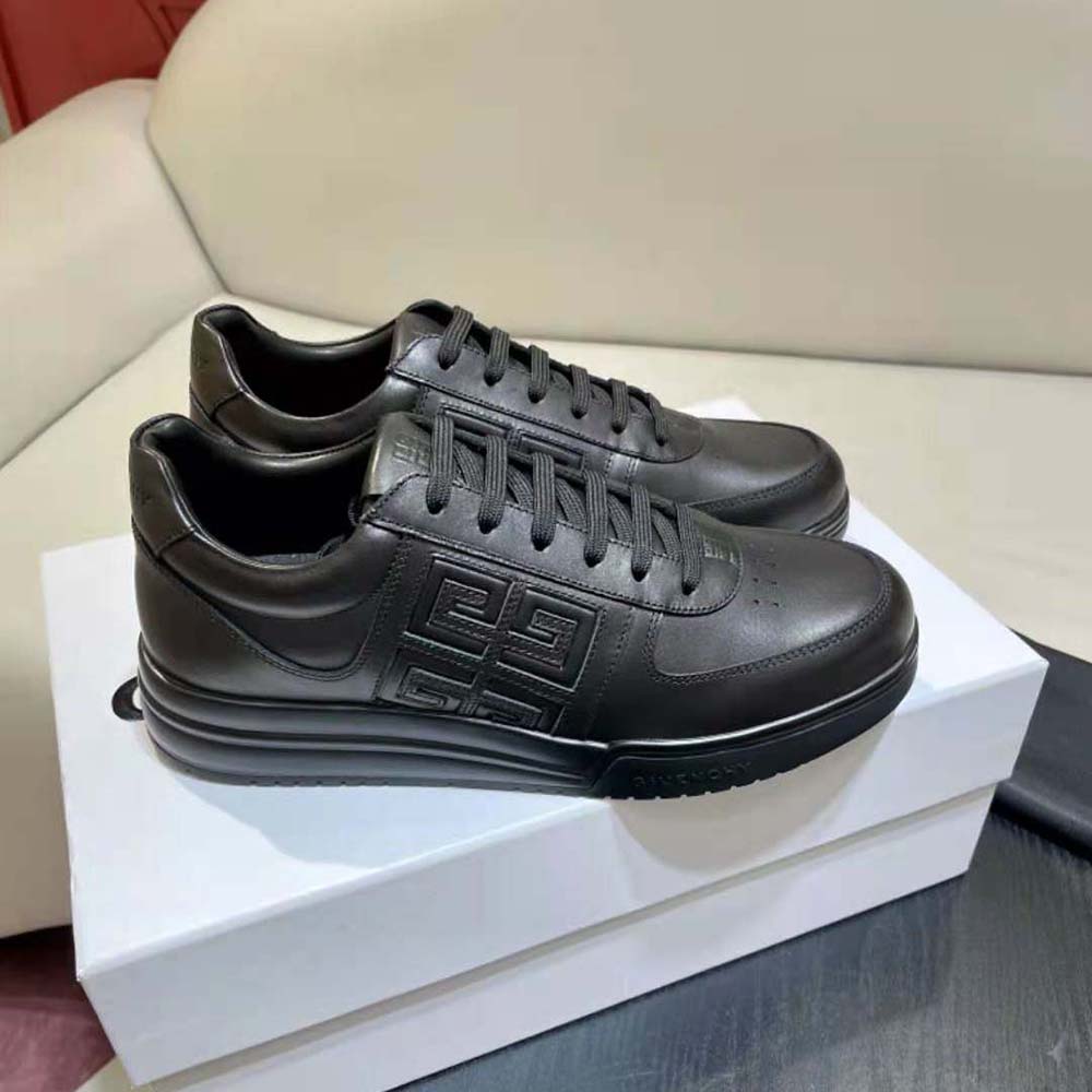 Givenchy Men G4 Sneakers in Leather-Black - image 4