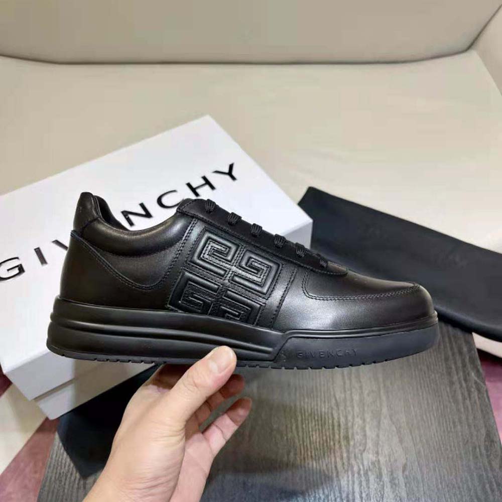 Givenchy Men G4 Sneakers in Leather-Black - image 8