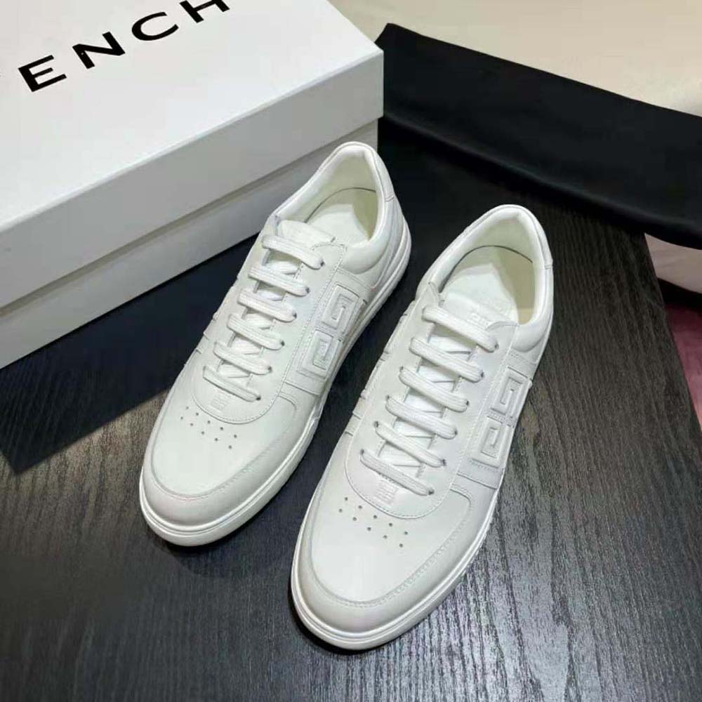 Top-down view showcasing low-top silhouette of Givenchy Men G4 Sneakers